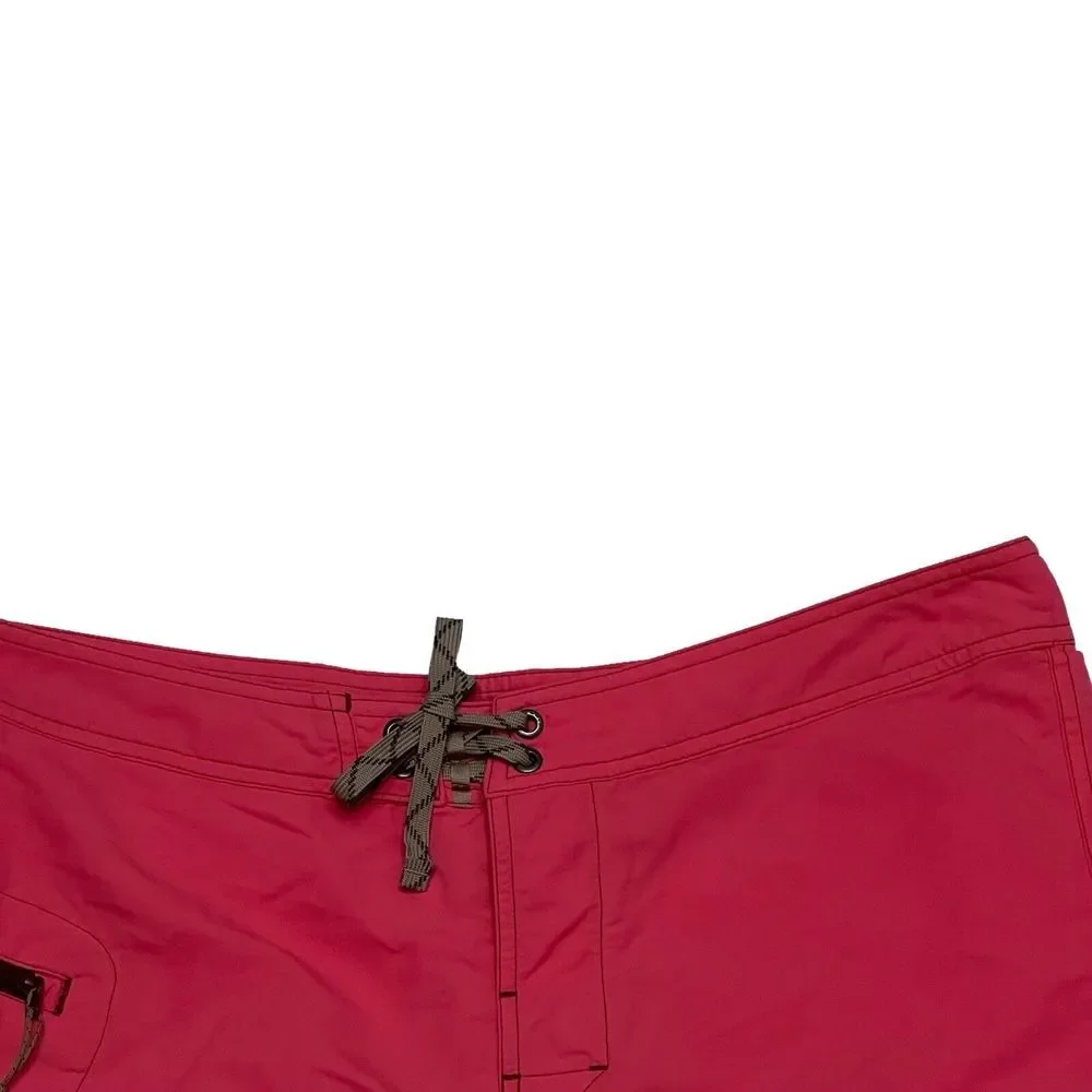 Patagonia Men's Sz 35 Wavefarer Board Surf Swim Shorts Peach Coral Mid Length‎